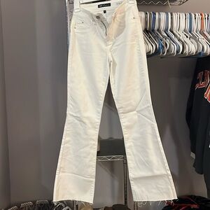 Flare white jeans